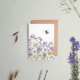 Wrendale greeting card - "Just Bee-cause" - hommel