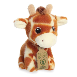 Eco Nation mini knuffel - giraffe