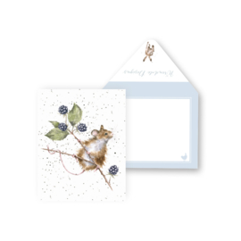 Wrendale mini card "Brambles" - muis