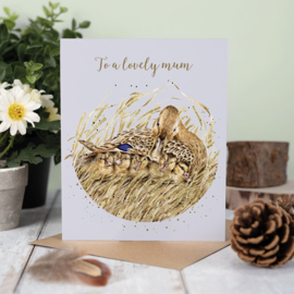 Wrendale greeting card "For a Lovely Mum" - eend