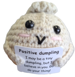 Geluksknuffeltje Positive Dumpling - beige