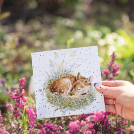Wrendale greeting card - "The Gentle Fawn" - hertje