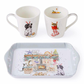 Wrendale Mug & Tray set "No Place Like Home"