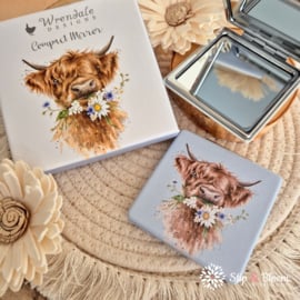Wrendale compactspiegel "Daisy Coo" - hooglander