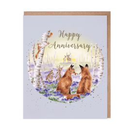 Wrendale greeting card "Happy Anniversary" - vos