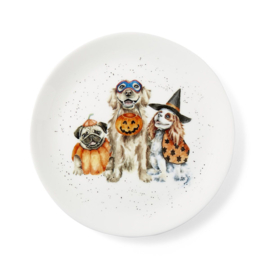 Wrendale Royal Worcester Halloween coupe plate "Trick or Treat"