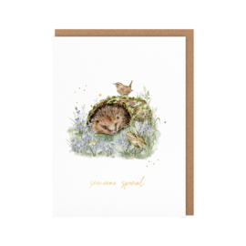 Wrendale card "The Wild Patch" - "someone special" - egel