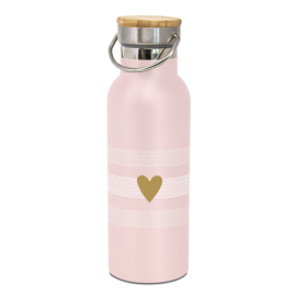 RVS thermosfles 500 ml - Heart of Gold