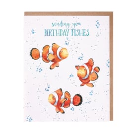Wrendale greeting card "Birthday Fishes" - vis