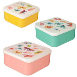 Lunchboxen set M/L/XL - Vlinders