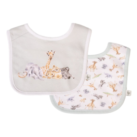Wrendale Bib/slab gift set "Little Savannah"