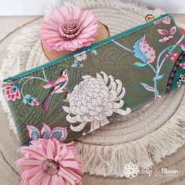 A Spark of Happiness Make-Up tas / etui - Ming groen
