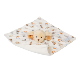 Wrendale Plush Comforter / knuffeldoekje "Little Paws" - hondje