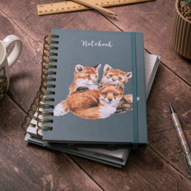 Wrendale A5 Notebook "Snug as a Cub" - vos