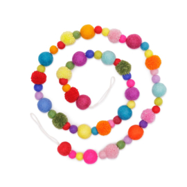 Viltslinger - viltballetjes & pompoms - multicolor