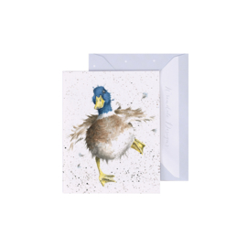 Wrendale mini card "A Waddle and a Quack" - eend