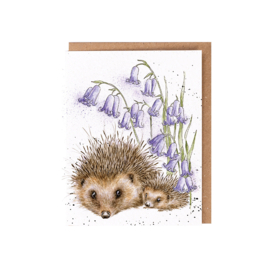 Wrendale greeting card - "Love and Hedgehugs" - egel