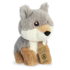 Eco Nation mini knuffel - wolf