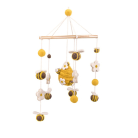 Vilten mobiel - Bijtjes & Margrietjes