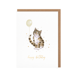 Wrendale card "Birthday Mischief" - "happy birthday" - poes