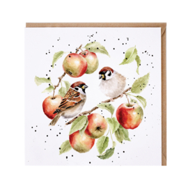 Wrendale greeting card - "The Apple Tree" - mus