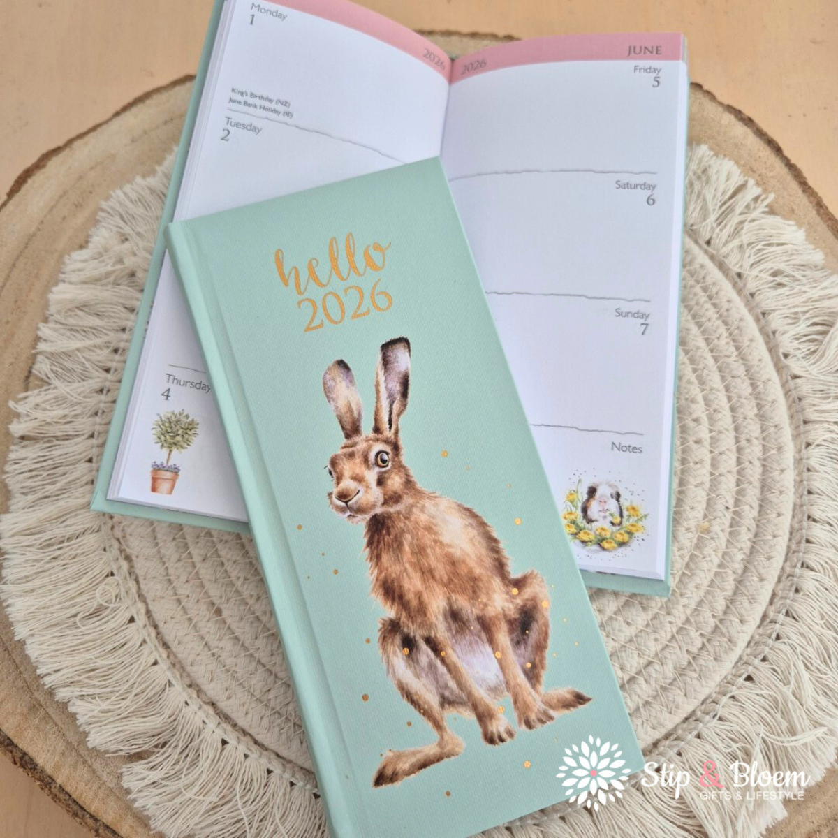 Wrendale 2026 Slim Diary - zakagenda