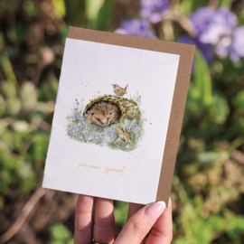 Wrendale card "The Wild Patch" - "someone special" - egel