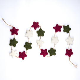 Viltslinger sterretjes - Holly Berry - 120cm