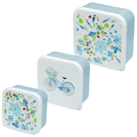 Lunchboxen set M/L/XL - Julie Dodsworth - blue