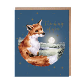 Wrendale greeting card "Thinking of You" - vos