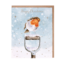 Wrendale Christmas Card Pack "A Little Red Robin"