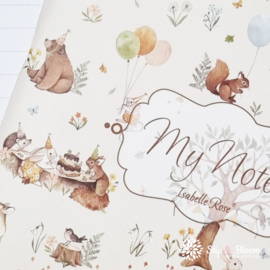 Isabelle Rose A5 notebook - Forest Party