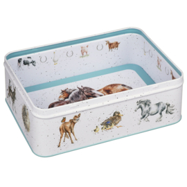 Wrendale Rectangular Tin - The Country Set "Hee Haw"