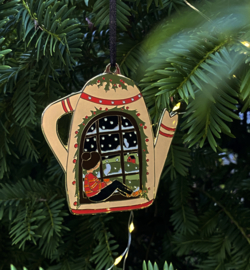 Esther Bennink emaille ornament - Tea Magic