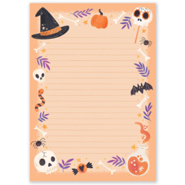 A5 notepad - Halloween Orange