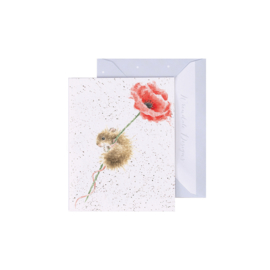 Wrendale mini card "Poppy & Mouse" - muis