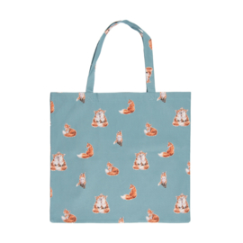 Wrendale foldable shopping bag "Bright Eyed & Bushy Tailed" - vos