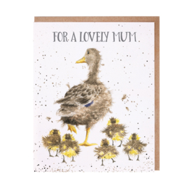 Wrendale greeting card "For a Lovely Mum" - eend