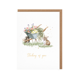 Wrendale card "The Wild Garden" - "thinking of you"