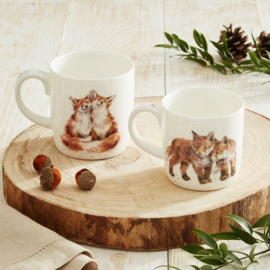 Wrendale Royal Worcester Parent & Child Gift Set "The Foxes"