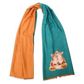 Wrendale winter scarf - Contentment - vos