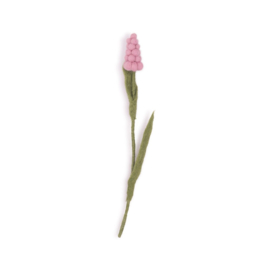Vilten bloem - Roze Druifje