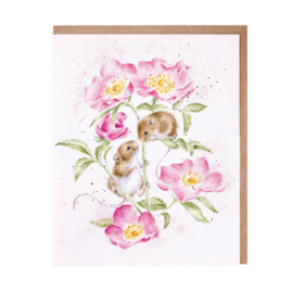 Wrendale greeting card - "Little Whispers" - muis