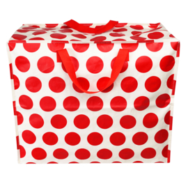 Jumbo bag / opberger - Red dots