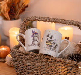Wrendale Mug & Tray set "Trick or Treat"
