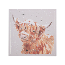Wrendale Luxury Boxed Christmas cards "Highland Snow"