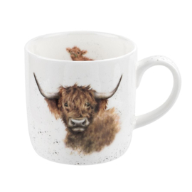 Wrendale Royal Worcester mok "Highland Cow" - hooglander