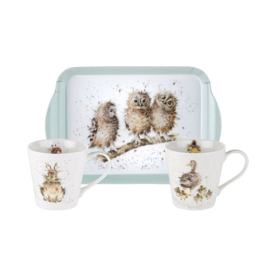 Wrendale Mug & Tray set "Country Animals"