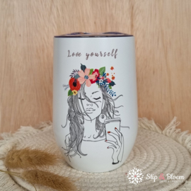 Bioloco rvs office cup - Love Yourself