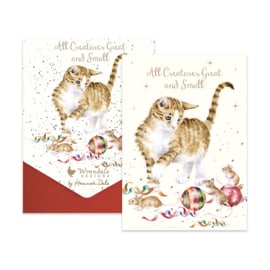 Wrendale Christmas Card Pack "All Creatures Great & Small"